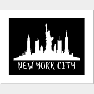 NYC skyline Posters and Art